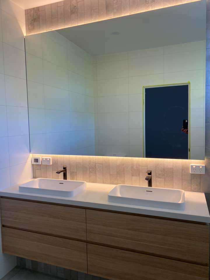 Luxury frameless shower screen installation in Bundalong bathroom