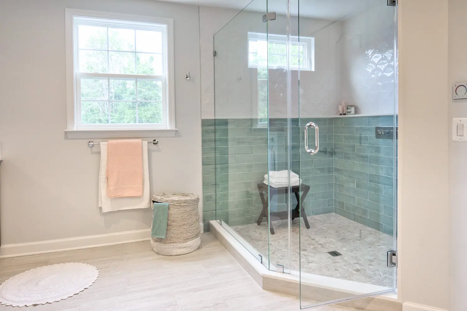 Luxury frameless shower screen installation in Bundalong bathroom