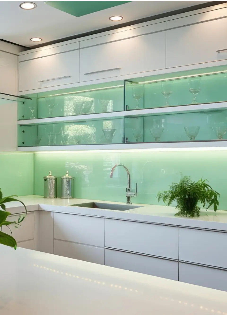 Custom glass splashbacks for kitchen in Yarrawonga