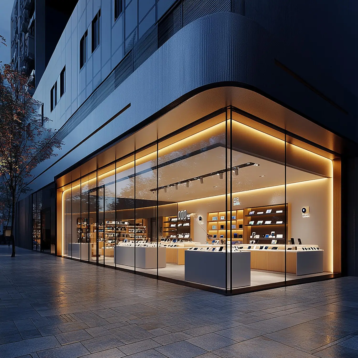 Glass shopfront in Chiltern commercial property